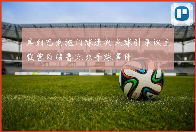库利巴利抱门球遭判点球引争议主裁曾目睹普比尔手球事件